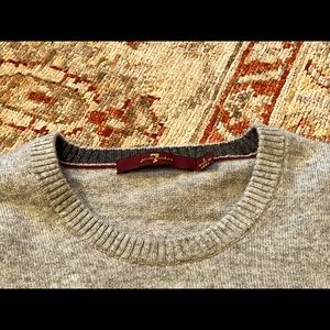 7 for all mankind 100% cashmere sweater
